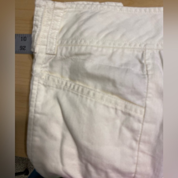 Y2K WHBM Cropped Pants HONG KONG MADE Vintage Cream 12 White House Black Market - Picture 4 of 10